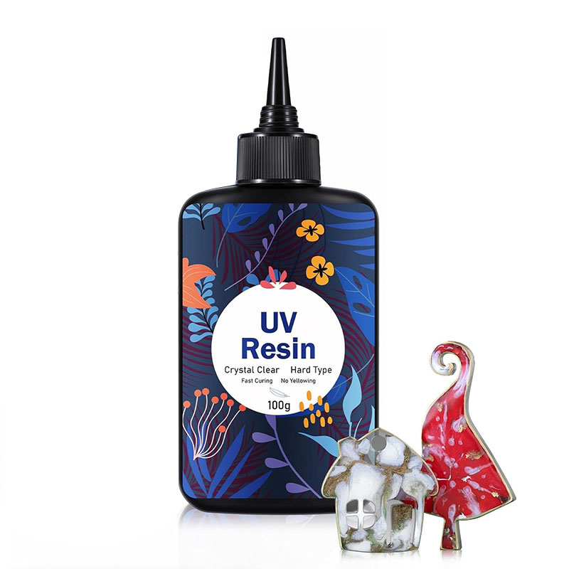 Epoxy Uv Resin Kit - 100G アップグレード UV 樹脂セット 1 個、ハードタイプの透明な紫外線硬化