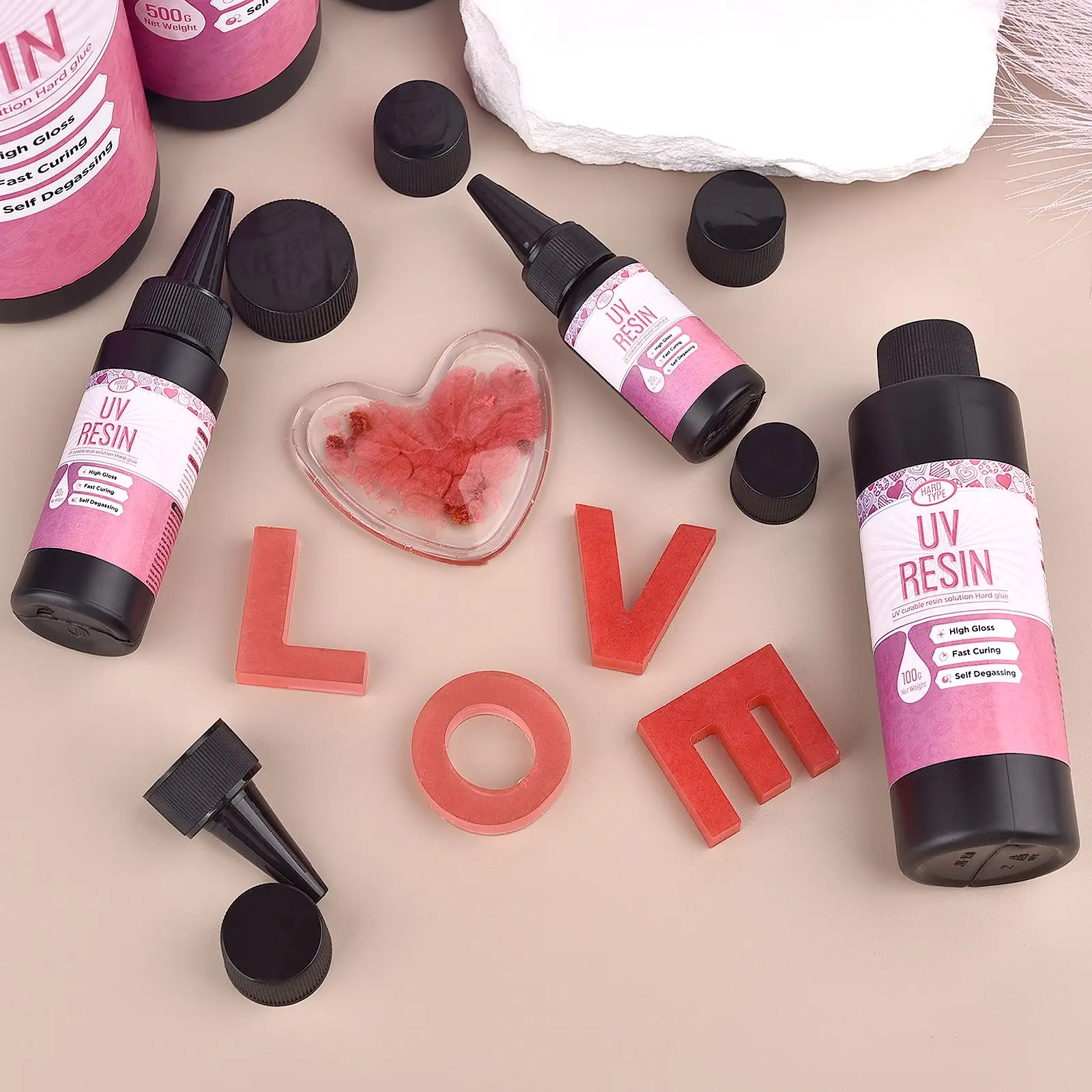 20-1000g高透明速乾エポキシ樹脂UV接着剤DIYジュエ - Epoxy Uv Resin Kit のレビューと価格