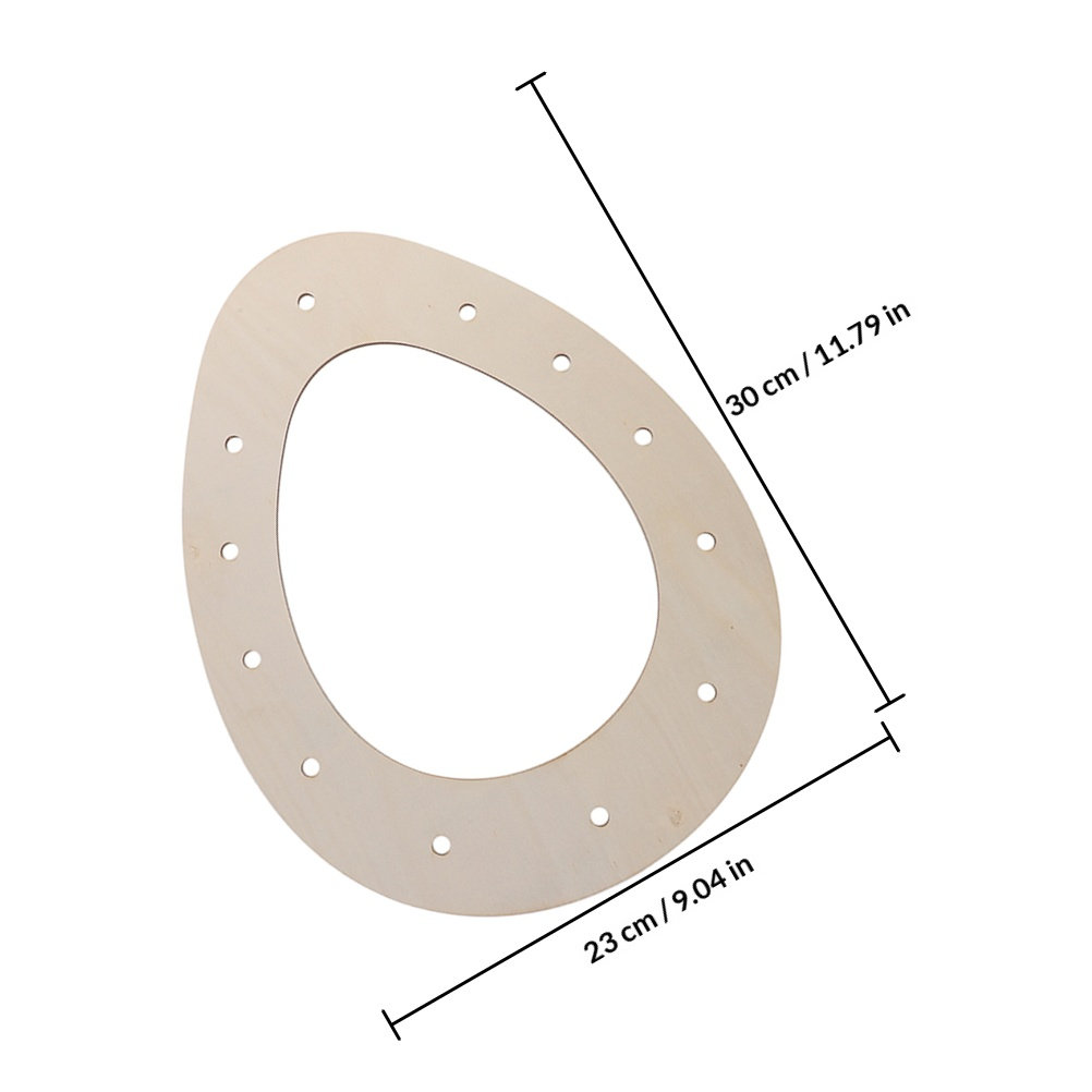 空白のイースターエッグ木製リースフレームDIYクラフトフロー - Wood Ring Blank のレビューと価格