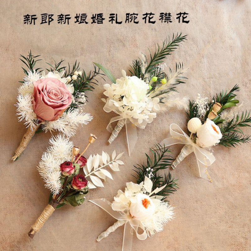 ミニドライフラワーブーケ、繊細で新鮮なDIYお土産コサージュ - Dried Flower Bulk のレビューと価格
