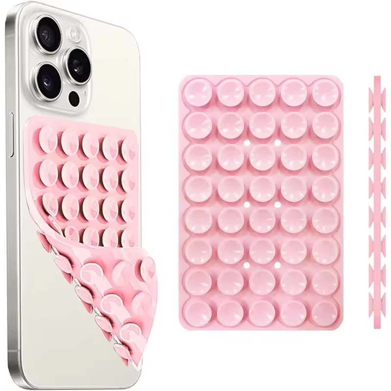 複数色の正方形シリコン吸盤式スマホケースマウント、両面強力ホ - Mixing Cup Silicone のレビューと価格