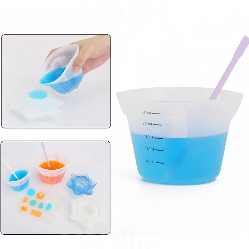 1pc クリエイティブシンプル 500 ミリリットル/250 - Mixing Cup Silicone のレビューと価格